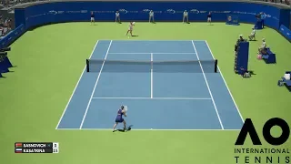 Aliaksandra Sasnovich vs Daria Kasatkina - AO International Tennis - PS4 Gameplay