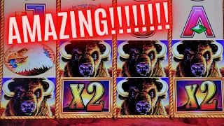 So Many Max Bet Bonuses & Big Win On BUFFALO GOLD Slot Machine