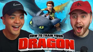 WE'VE BEEN MISSING OUT! OUR FIRST TIME WATCHING HOW TO TRAIN YOUR DRAGON - Group Movie Reaction!