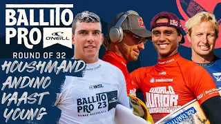 Cole Houshmand, Kolohe Andino, Kauli Vaast, Nat Young | Ballito Pro - Round of 32 Heat Replay