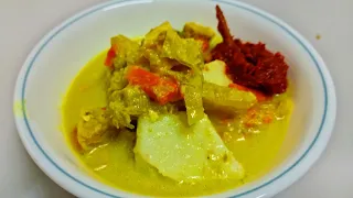 Lontong Kuah lodeh Sedap | Sayur Lodeh | Cara Masak Kuah Lodeh Istimewa Hari Raya