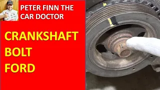How to open crankshaft pulley BOLT Ford Duratec HE (Mondeo, Focus) / Mazda LF. Years 2002 to 2022