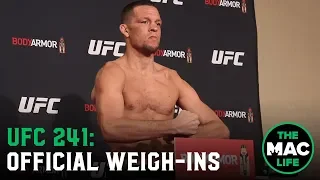 UFC 241 Official Weigh-Ins: Main Card