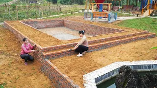 TIMELAPSE: Build a swimming pool in a modern style (P.1) - Quân Thị Kỳ Build Farm