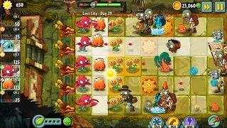 Lost City Day 29 Walkthrough - Plants vs Zombies 2 - The Anh Games - PVZ 2