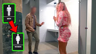 Switching Bathroom Signs Prank Part 8