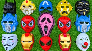 Spider Man, Captain America, Iron Man, Ultraman, Bumblebee, Batman, Joker and Halloween Ghost Mask
