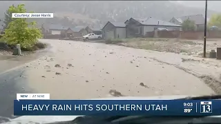 Heavy rain, flash flooding hits southern Utah