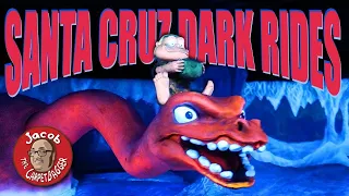 Riding All the Dark Rides on Santa Cruz Pier - Cave Train, Haunted Castle and Ghost Blasters