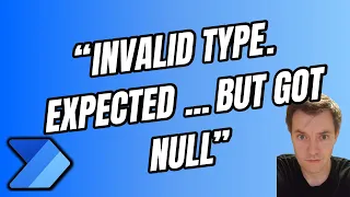 "Invalid type expected string got null" error solution - Power Automate