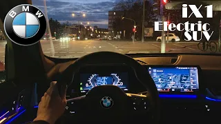 BMW iX1 xDrive30 | Fully Electric | 64,7 kWh - 313 PS | POV Night Drive - Interior & Exterior Design