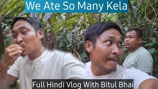 Exploring Forest and our Jum Cultivation with @BitulVlogs | Bitul Eating Wild Kela first time😆