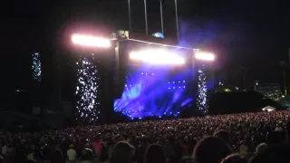 Paul  McCartney comes on stage Los Angles 8/10/14