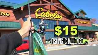 $15 Cabelas TROUT Fishing Challenge!! (Unexpected!)