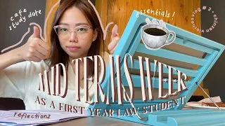 law school vlog | Mid terms week as a first year law student | UP Law