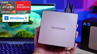 GEEKOM A5 Mini PC Review & Test - Ryzen 7 5800H, 32GB RAM - Powerful & Affordable!