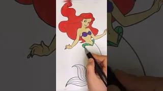 Coloring The Little Mermaid | Disney Princess | Coloring page