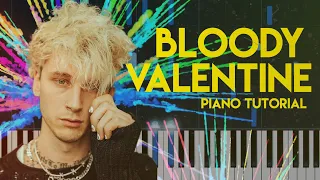 Machine Gun Kelly - Bloody Valentine | Piano Tutorial