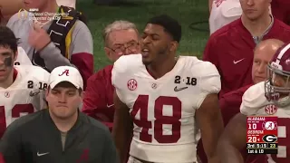 Alabama's Mekhi Brown Punches Georgia player goes after Coach