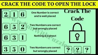 Crack the Code and Open the Lock | Crack the Code #Puzzles