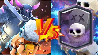 PEKKA Bridge Spam VS Graveyard deck😉-Clash Royale