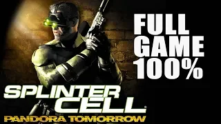 Splinter Cell Pandora Tomorrow (100% stealth)【FULL GAME】| Longplay