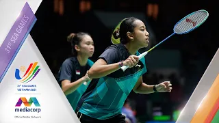 Siti Fadia/Apriyani (INA) 2-0 Nur Insyirah/Bernice Lim (SG) | Semi-final | Badminton SEA Games 2021