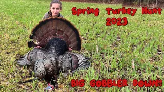 My Sister Goes Turkey Hunting For The FIRST Time!! (BIG GOBBLER DOWN)