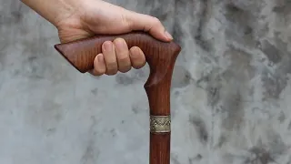 Fancy Oak Carved Wooden Walking Cane Stick fritz Handle | Canelaza - Wooden Walking Canes