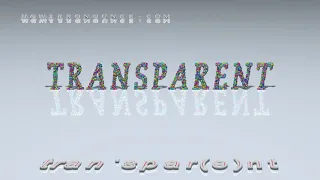 transparent - pronunciation + Examples in sentences and phrases