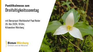 Pontifikalmesse zum Dreifaltigkeitssonntag am 26. Mai 2024, 10 Uhr