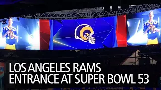 Los Angeles Rams Entrance at Super Bowl 53