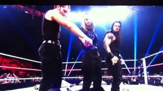 Shield attack the Rhodes family RAW 9/30/13