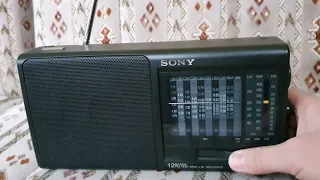 Радиоприемник Sony ICF-SW600 демонстрация работоспособности