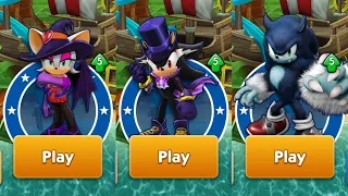 Sonic Dash - witch rogue Vs vampire Shadow Vs werehog - All 58 characters unlocked