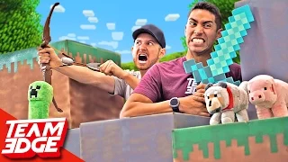 Minecraft Battle In Real Life!!