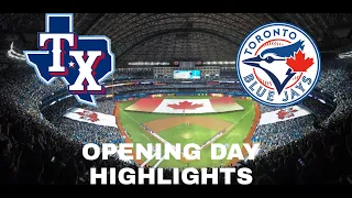 Toronto Blue Jays vs Texas Rangers 2022 Opening Day Highlights