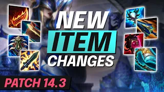 NEW INSANE 14.3 Item Changes - Season 14 BUFFS and NERFS - LoL Meta Guide