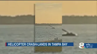 Helicopter crash survivor lucky to be alive after water landing