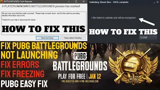 How To Fix PUBG battlegrounds Crashing Freezing & Errors FOR ANY PC ( JAN 17TH )  - ✅*NEW UPDATE*