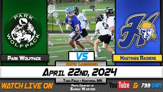 HCTV SPORTS: Hastings Boys Lacrosse vs Park Wolfpack | 4.22.24