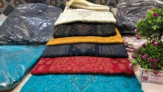 Woolen kashmiri dresses with zarri work (semiwool) winter collection. WhatsApp +91-7051012285