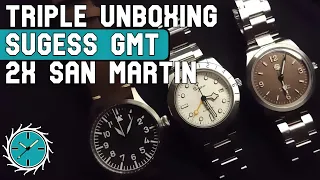 Triple Unboxing San Martin and Sugess GMT