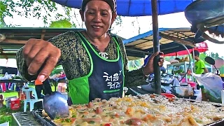 Muslim Thai Street Food Tour in Thailand | A Halal Food Market in Country Thailand