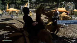 Riding the Chocobo for the first time (FFXV)