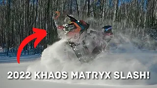 Testing out a 2022 Khaos 850 in the deep pow! | February 21, 2022