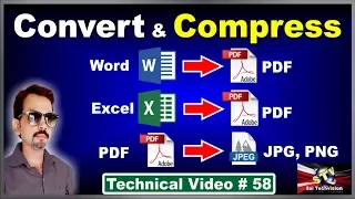 How to Convert Word, Excel File to PDF Format and Merge two PDF Files Into One in Hindi # 58