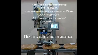 Аппликатор этикеток FM LS 110-25 с маркиратором Micron.