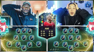 FIFA 22: MANE TOTS 🚀Squad Builder BATTLE 🔥⚽ Vs @ebrufifa