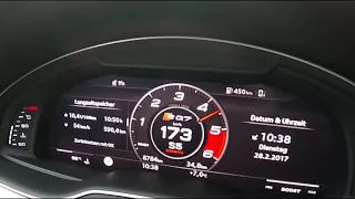 435HP 2017 Audi SQ7 TDI  Acceleration 0-250km/h